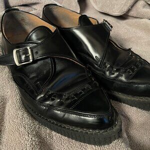 APOLLO – CREEPER – BLACK LEATHER – SINGLE SOLE Size 11 (US) / Size 10 (UK)